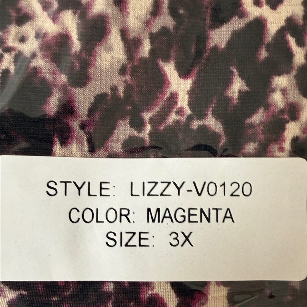Dear Scarlett Abstract Animal Inspired Print in Rich Plum, Black, & Ivory Tones - Picture 9 of 9